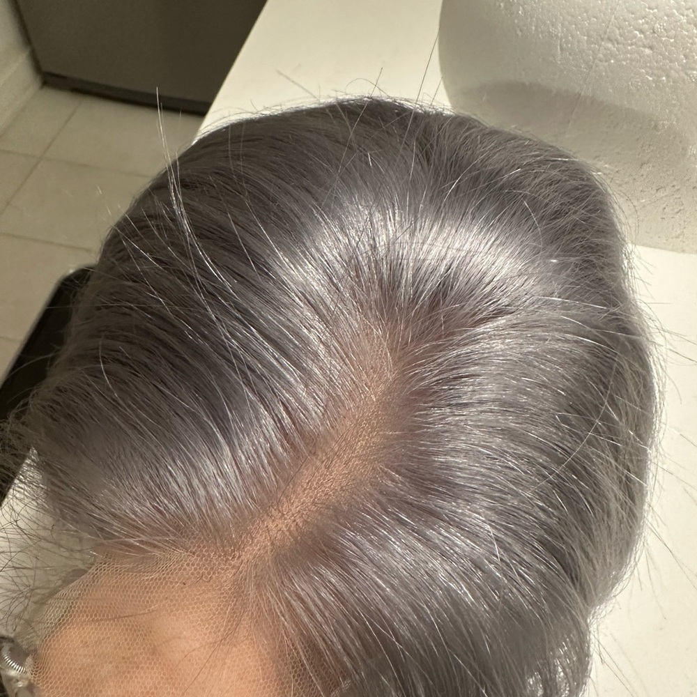 12 inch silver bob wig human hair